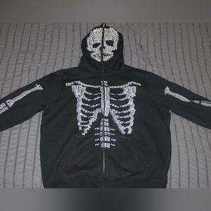 Large ftp skeleton hoodie